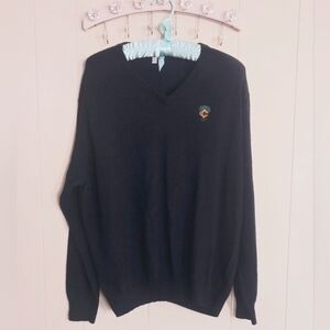 Peter Millar Merino Wool Dark Navy Blue XXL Long Sleeve Golf Sweater